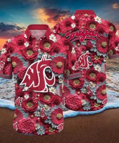 Washington State Cougars NCAA1 Hawaiian Shirt For Men And Women Fans hawaiian shirt