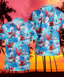 Water Polo Tropical Flower Hawaiian Shirt