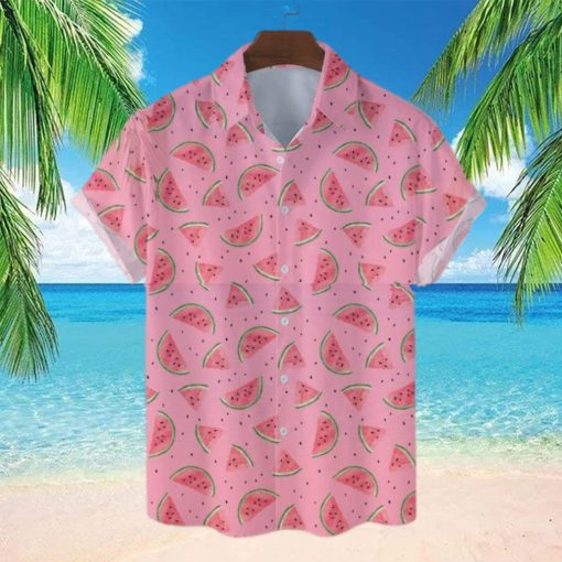 Watermelon 3D Hawaiian Shirt Summer Beach For Men And Women Gift