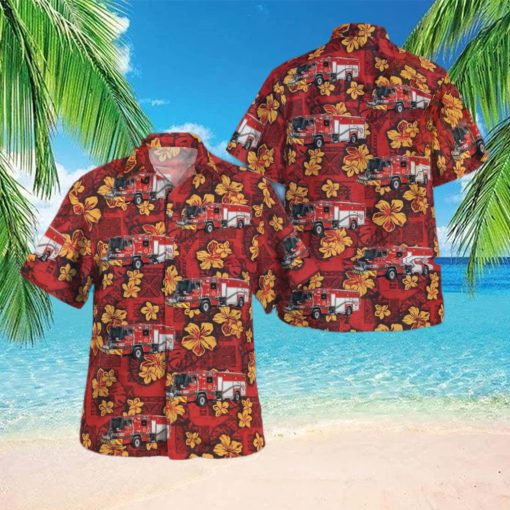 Waukesha Wisconsin Waukesha Fire Department Summer Aloha hawaiian shirt