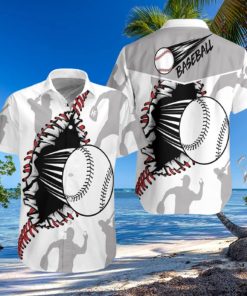 Wear Out Baseball Pattern Hawaiian Aloha Shirts