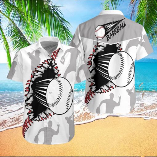 Wear Out Baseball Pattern Hawaiian Aloha Shirts