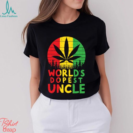 Weed World’s Dopest Uncle   This design is perfect to wear for your next pot festival, marijuana bake, or just smoking a bong, blunt, pipe, bowl Classic T Shirt