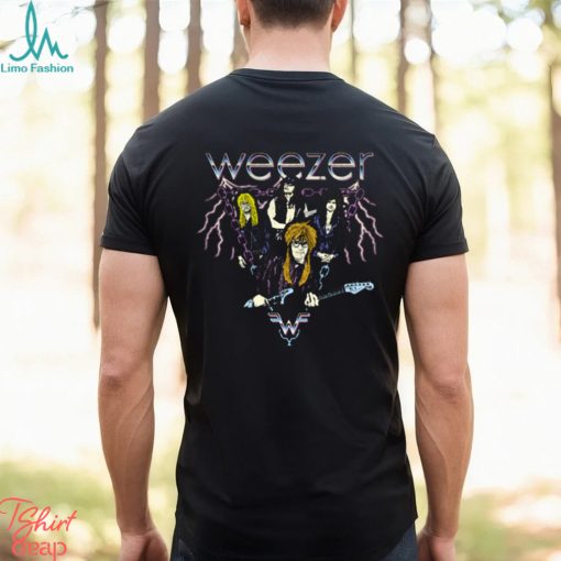 Weezer Shirt Tour 2023 Metal Rock Gift Double Sided Black Tshirt