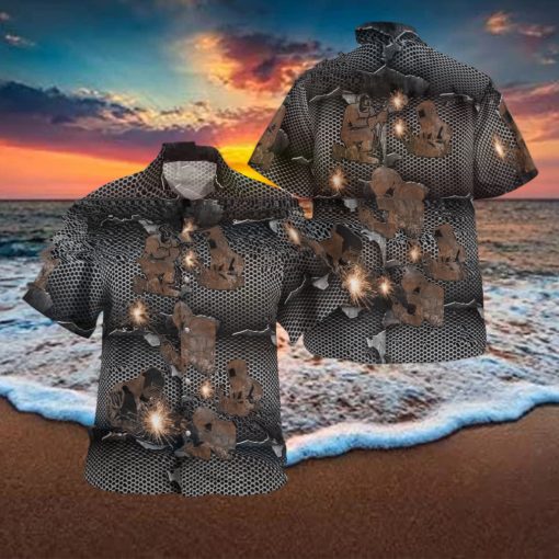 Welder Welds Metal Hawaiian Shirt