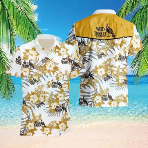 Wild Turkey Bourbon Whiskey Beach Hawaiian Shirt Tropical Summer For Men And Women