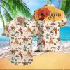 Bingo And Bluey Tropical Floral Hawaiian Shirt