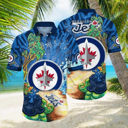 Winnipeg Jets NHL Flower Hawaiian Shirt For Men Women Best Gift For Fans hawaiian shirt