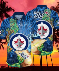 Winnipeg Jets NHL Flower Hawaiian Shirt For Men Women Best Gift For Fans hawaiian shirt