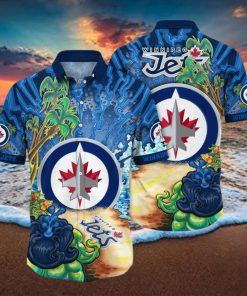 Winnipeg Jets NHL Flower Hawaiian Shirt For Men Women Best Gift For Fans hawaiian shirt