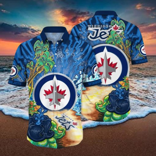 Winnipeg Jets NHL Flower Hawaiian Shirt For Men Women Best Gift For Fans hawaiian shirt