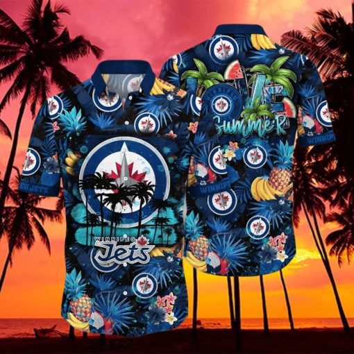 Winnipeg Jets NHL Flower Hawaiian Shirt For Men Women Great Gift For Fans hawaiian shirt