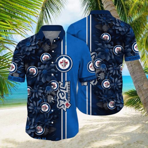 Winnipeg Jets NHL Flower Hawaiian Shirt For Men Women Great Gift For Real Fans hawaiian shirt