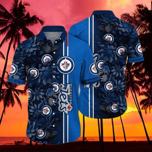 Winnipeg Jets NHL Flower Hawaiian Shirt For Men Women Great Gift For Real Fans hawaiian shirt