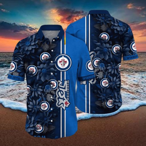 Winnipeg Jets NHL Flower Hawaiian Shirt For Men Women Great Gift For Real Fans hawaiian shirt