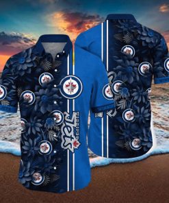 Winnipeg Jets NHL Flower Hawaiian Shirt For Men Women Great Gift For Real Fans