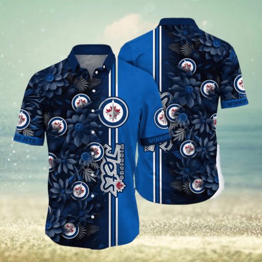 Winnipeg Jets NHL Flower Hawaiian Shirt For Men Women Great Gift For Real Fans