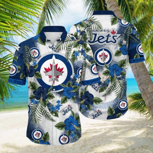 Winnipeg Jets NHL Flower Hawaiian Shirt For Men Women Style Gift For Fans hawaiian shirt