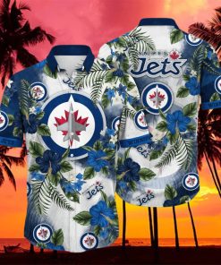 Winnipeg Jets NHL Flower Hawaiian Shirt For Men Women Style Gift For Fans hawaiian shirt