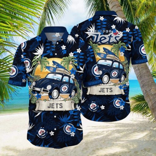 Winnipeg Jets NHL Flower Hawaiian Shirt For Men Women Unique Gift For Fans hawaiian shirt