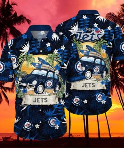 Winnipeg Jets NHL Flower Hawaiian Shirt For Men Women Unique Gift For Fans hawaiian shirt