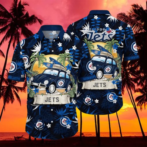 Winnipeg Jets NHL Flower Hawaiian Shirt For Men Women Unique Gift For Fans hawaiian shirt