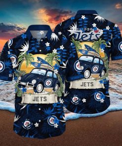 Winnipeg Jets NHL Flower Hawaiian Shirt For Men Women Unique Gift For Fans hawaiian shirt