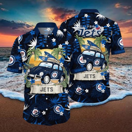 Winnipeg Jets NHL Flower Hawaiian Shirt For Men Women Unique Gift For Fans hawaiian shirt