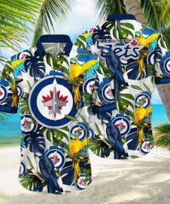 Winnipeg Jets NHL Flower Hawaiian Shirt Great Gift For Fans hawaiian shirt