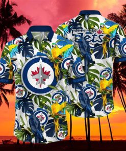 Winnipeg Jets NHL Flower Hawaiian Shirt Great Gift For Fans hawaiian shirt