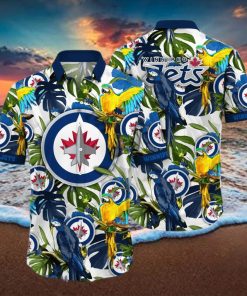 Winnipeg Jets NHL Flower Hawaiian Shirt Great Gift For Fans hawaiian shirt