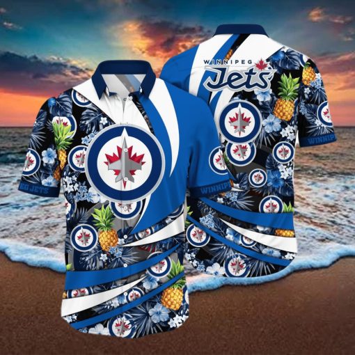 Winnipeg Jets NHL Flower Hawaiian Shirt Style Gift For Men Women Fans