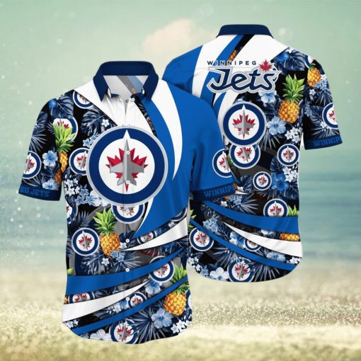 Winnipeg Jets NHL Flower Hawaiian Shirt Style Gift For Men Women Fans