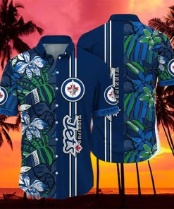 Winnipeg Jets NHL Flower Hawaiian Shirt Unique Gift For Fans hawaiian shirt