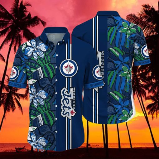 Winnipeg Jets NHL Flower Hawaiian Shirt Unique Gift For Fans hawaiian shirt