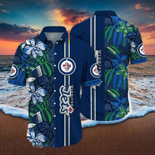 Winnipeg Jets NHL Flower Hawaiian Shirt Unique Gift For Fans hawaiian shirt