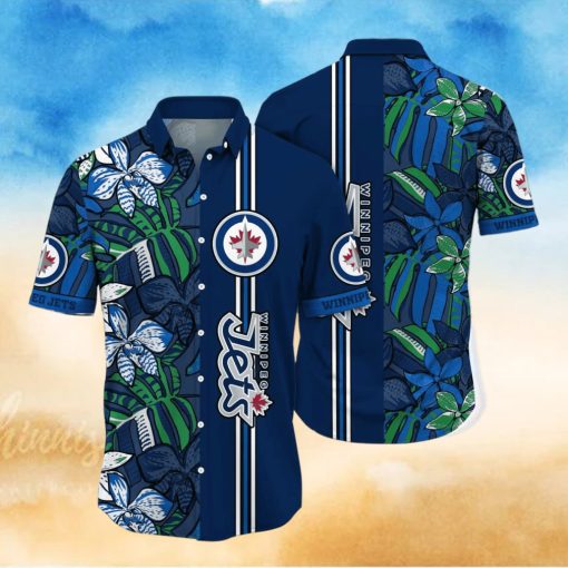 Winnipeg Jets NHL Flower Hawaiian Shirt Unique Gift For Fans