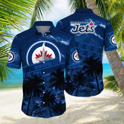 Winnipeg Jets NHL Flower Hawaiian Shirt