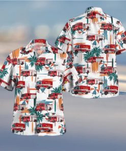 Wisconsin Milwaukee Fire Department Summer Aloha And Beach Short hawaiian shirt