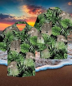 Wolf Summer Vibe Tropical Hawaiian Shirt