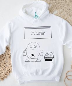 You’re looking at a nude egg art shirt