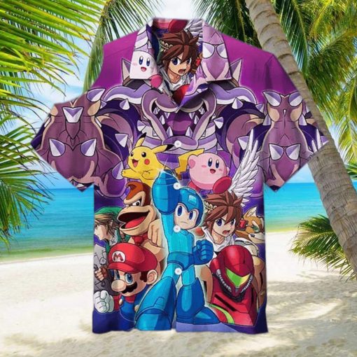 Zelda Pokemon And Mario Party Summer Hawaiian Shirt