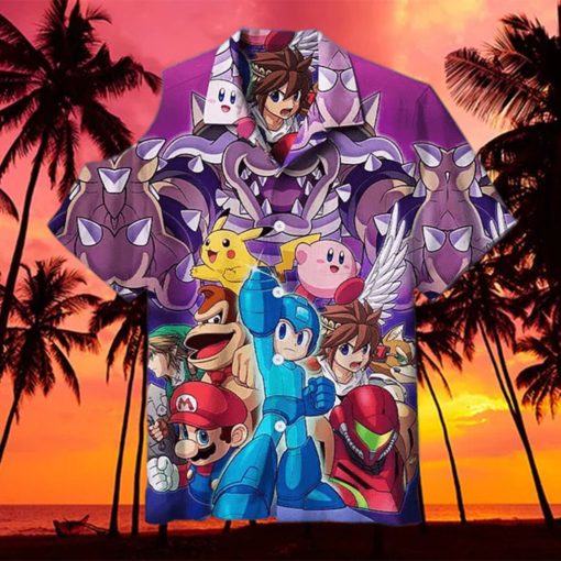 Zelda Pokemon And Mario Party Summer Hawaiian Shirt