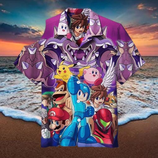 Zelda Pokemon And Mario Party Summer Hawaiian Shirt