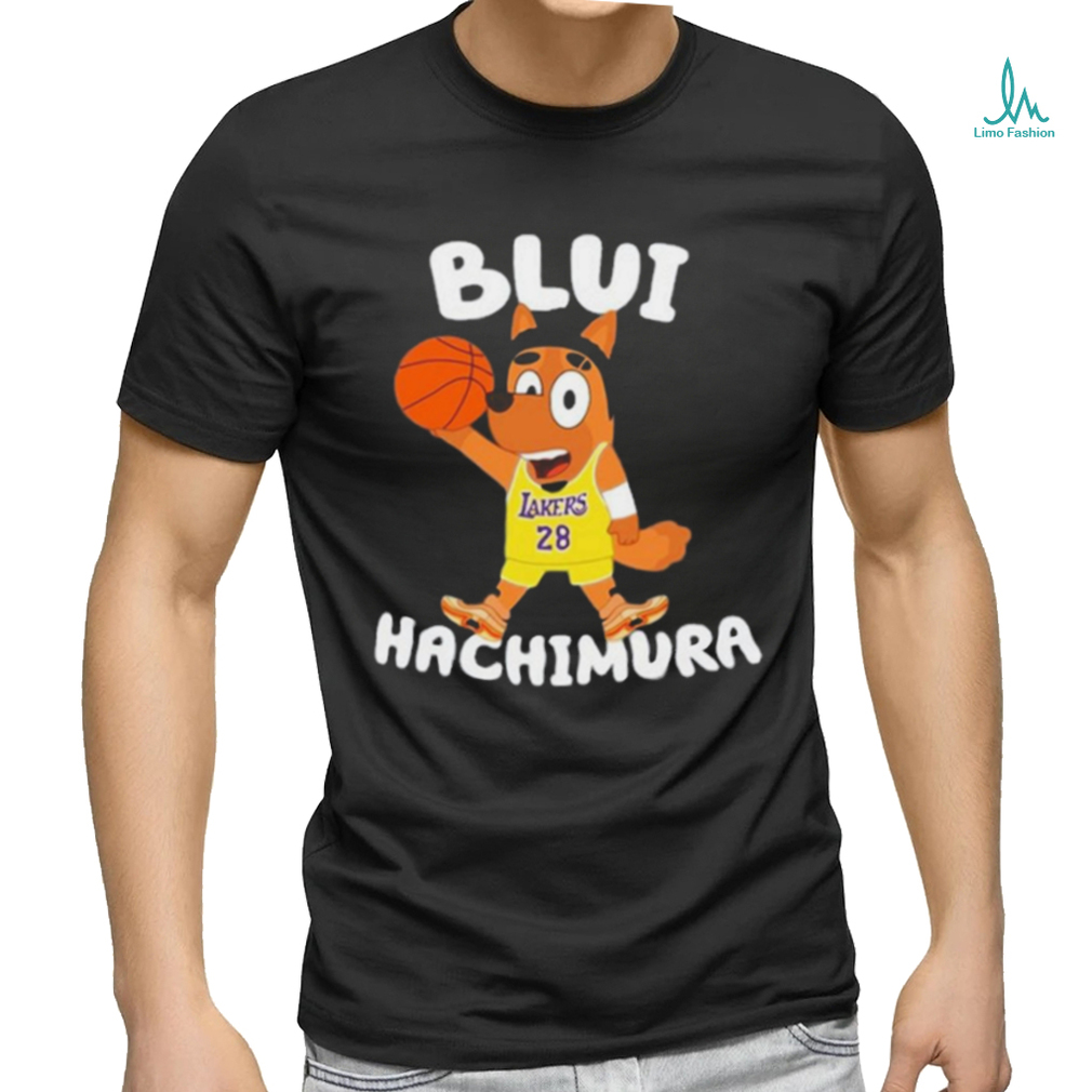 bluey lakers 28 blui hachimura T-Shirt