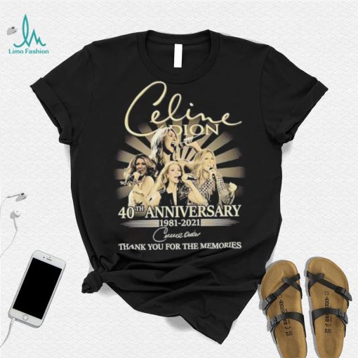 celine dion 40th anniversary signature shirt T Shirt