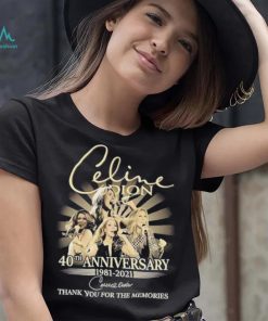 celine dion 40th anniversary signature shirt T Shirt