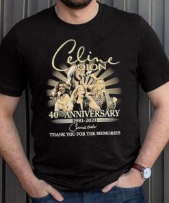 celine dion 40th anniversary signature shirt T Shirt