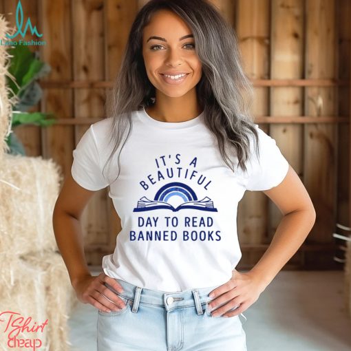 jack hopkins its a beautiful day to read banned books art shirt shirt trang