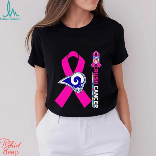 los Angeles Rams NFL Crush Cancer T Shirt